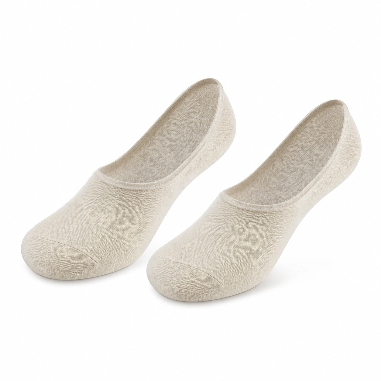 Füßlinge Größe 39-42 aus Textil in Creme für Alltag flacher Schnitt