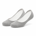 Füßlinge 35-38 aus Stricktextil Grau für Ballerinas unifarben