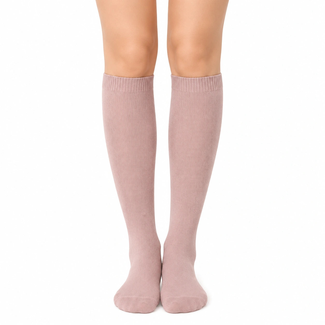 Kniestrümpfe Größe 35-38 aus Textil in Altrosa elastisch
