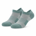 Sneakersocken 35-38 aus Textil in Salbeigrün - atmungsaktiv mit geripptem Bund