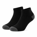 Sneakersocken Größe 39-42 aus Textil Schwarz Grau mit verstärkter Spitze und Ferse