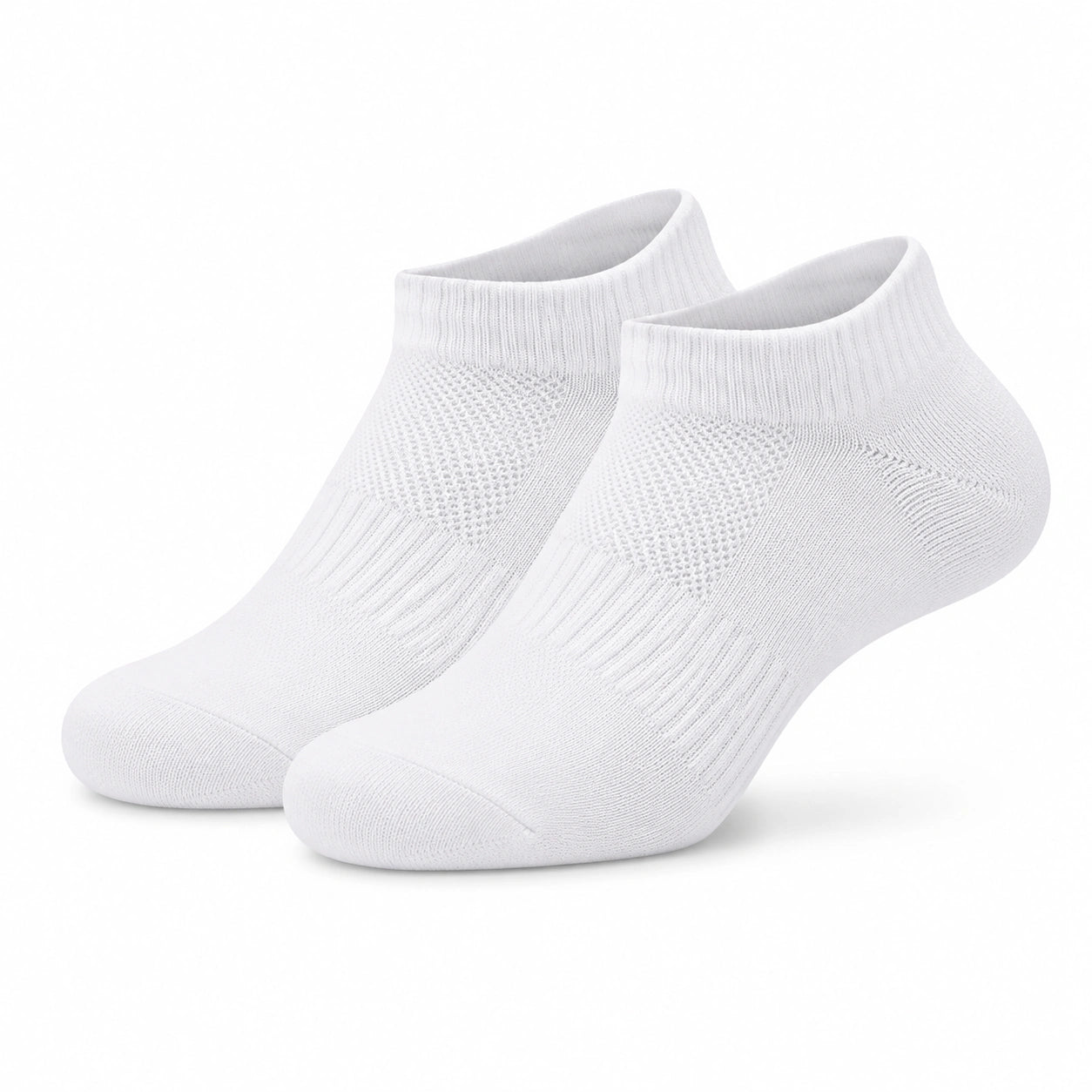 Sneakersocken Größe 39-42 Weiß aus Textilstrick mit atmungsaktiver Struktur